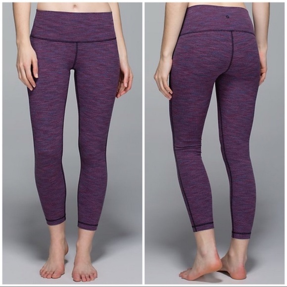 lululemon athletica Pants - LULULEMON Wunder Under Crop II in Diamond Jacquard